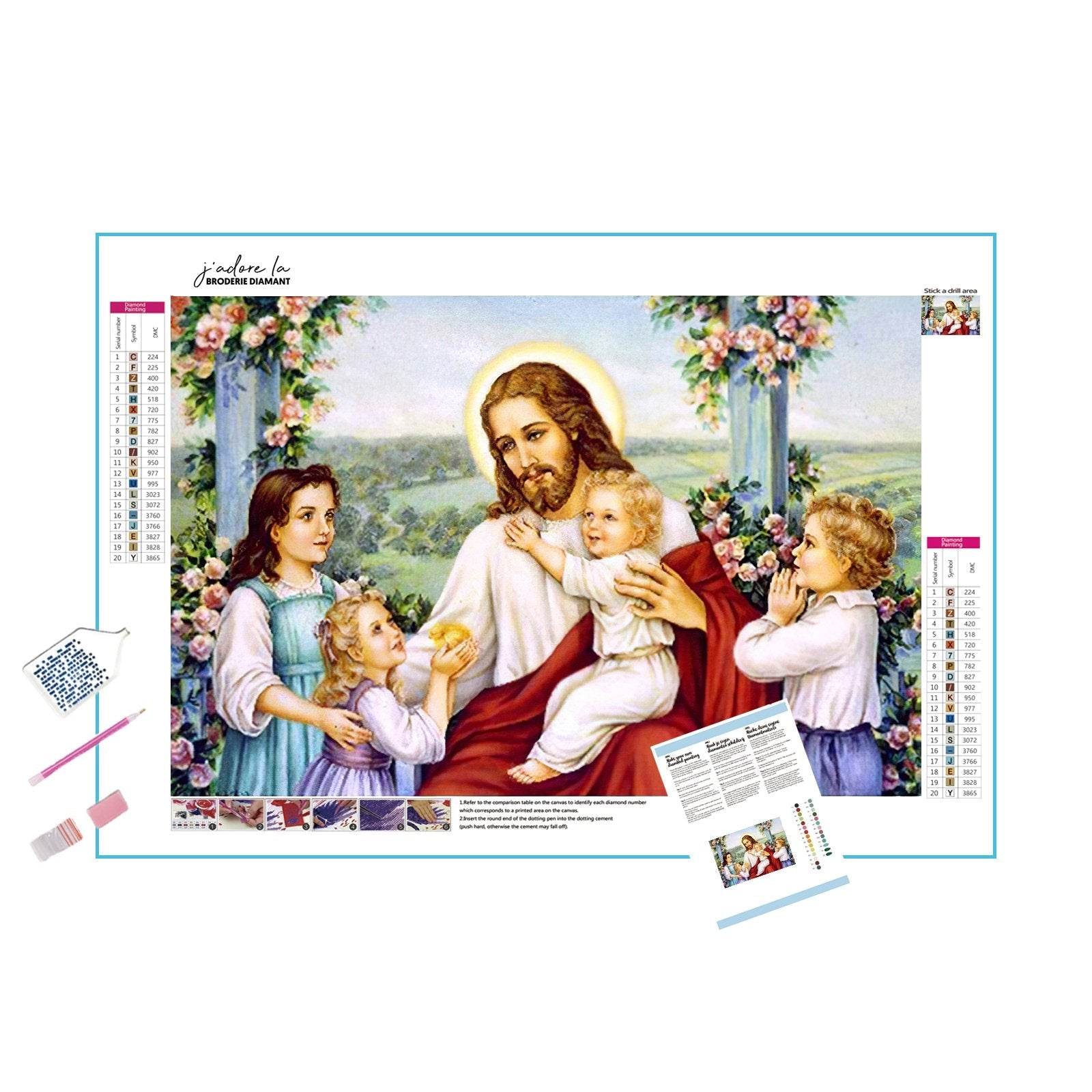 Diamond Painting - Kinder und Jesus