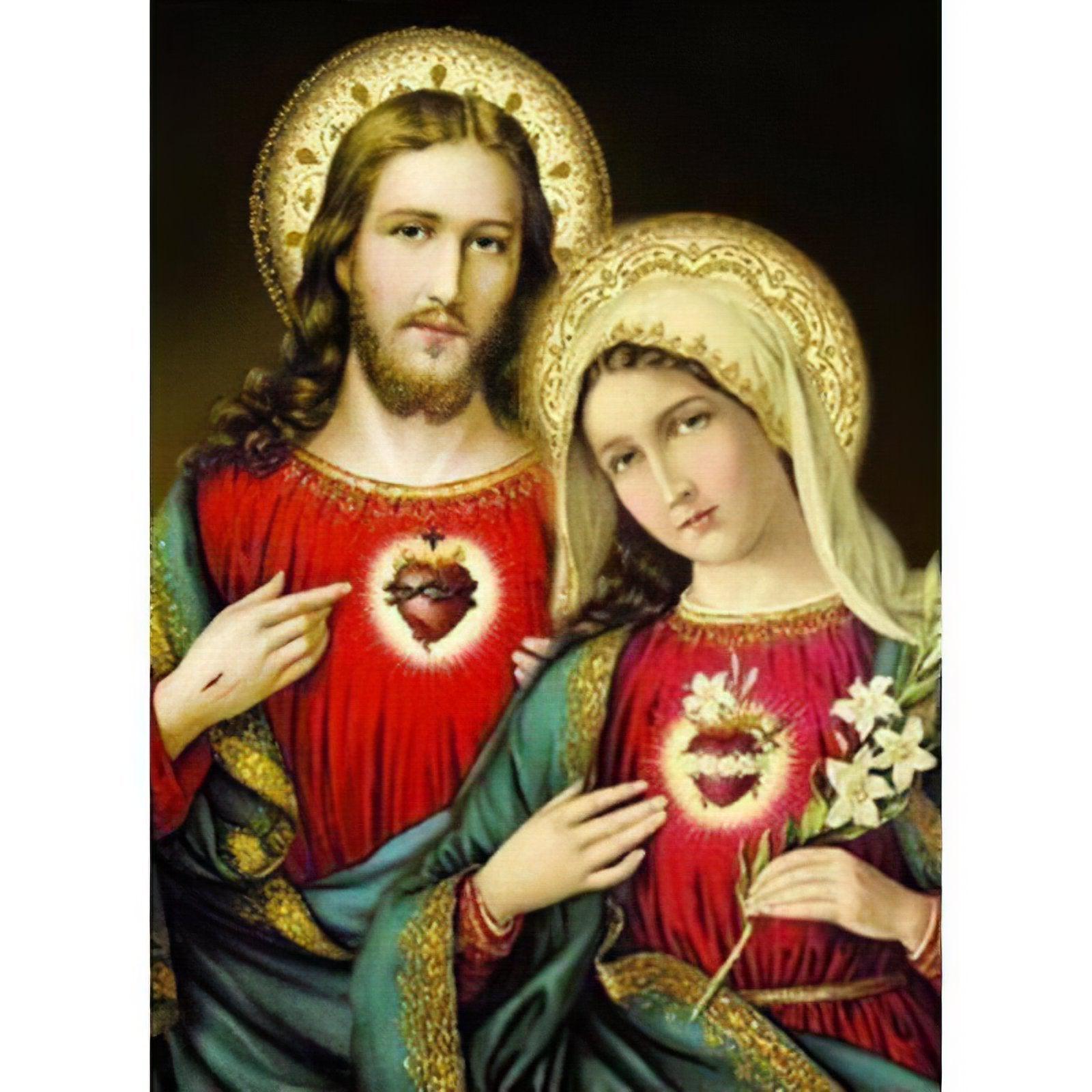 Diamond Painting - Jesus und Mutter Maria