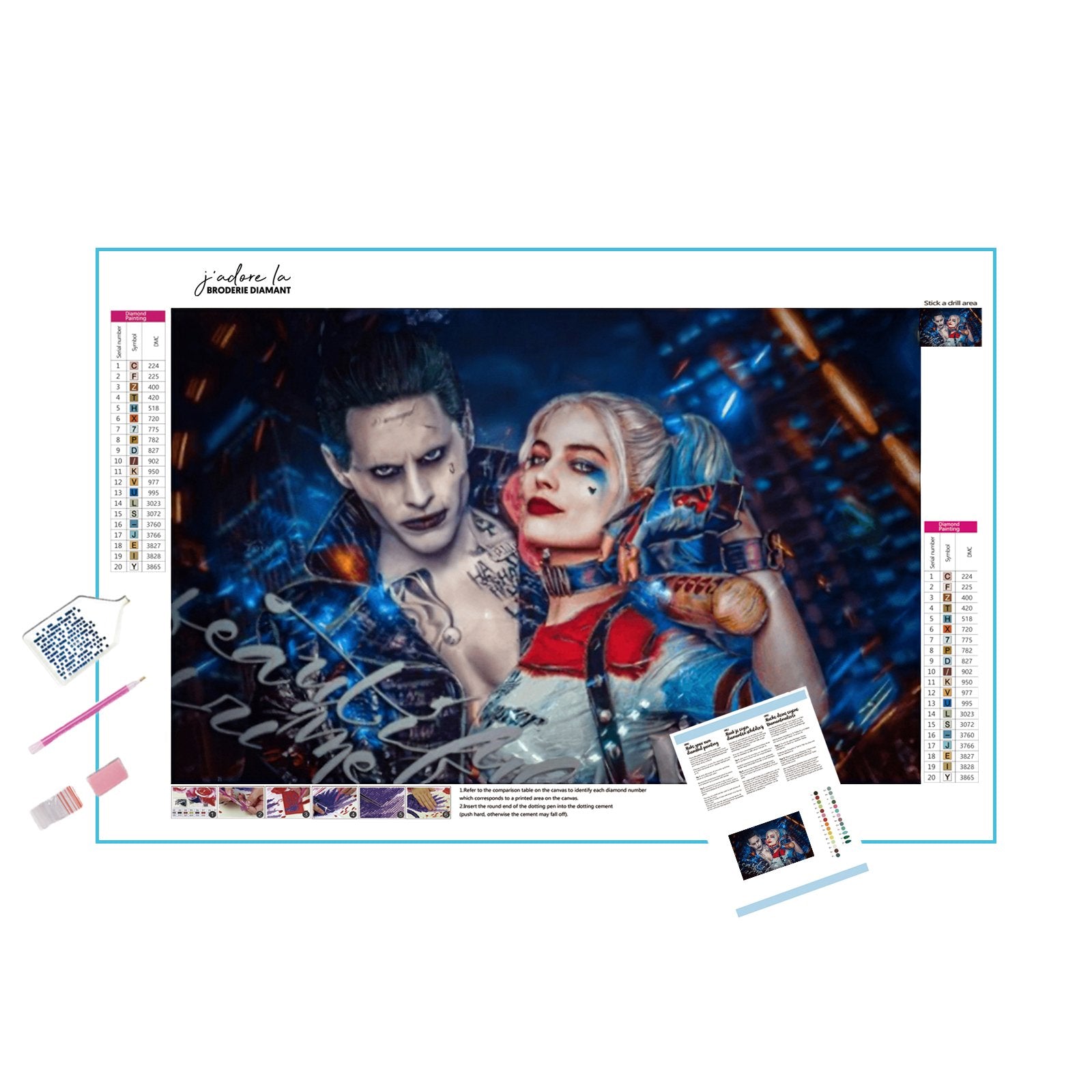 Diamond Painting - Joker und Harley Quinn