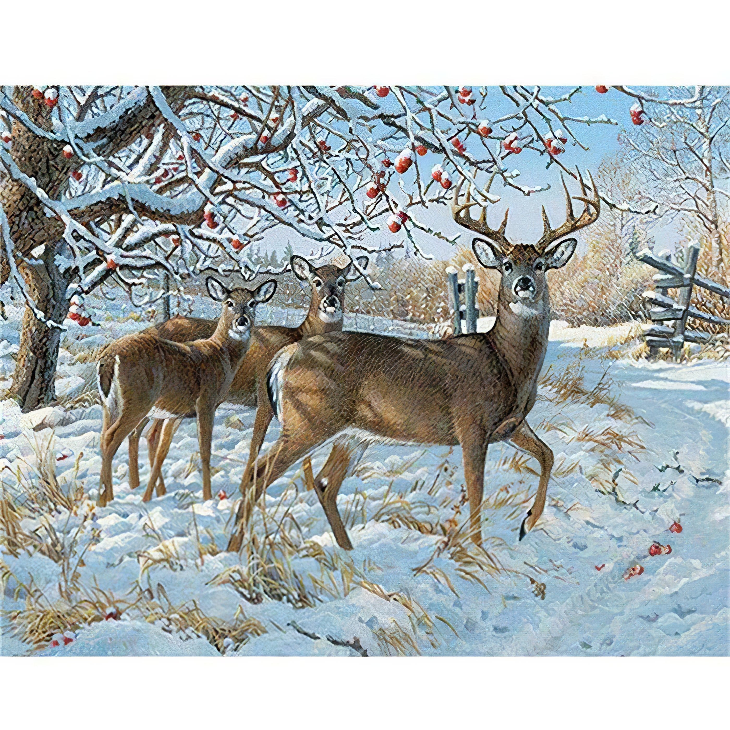 Diamond Painting - Rehe beobachten