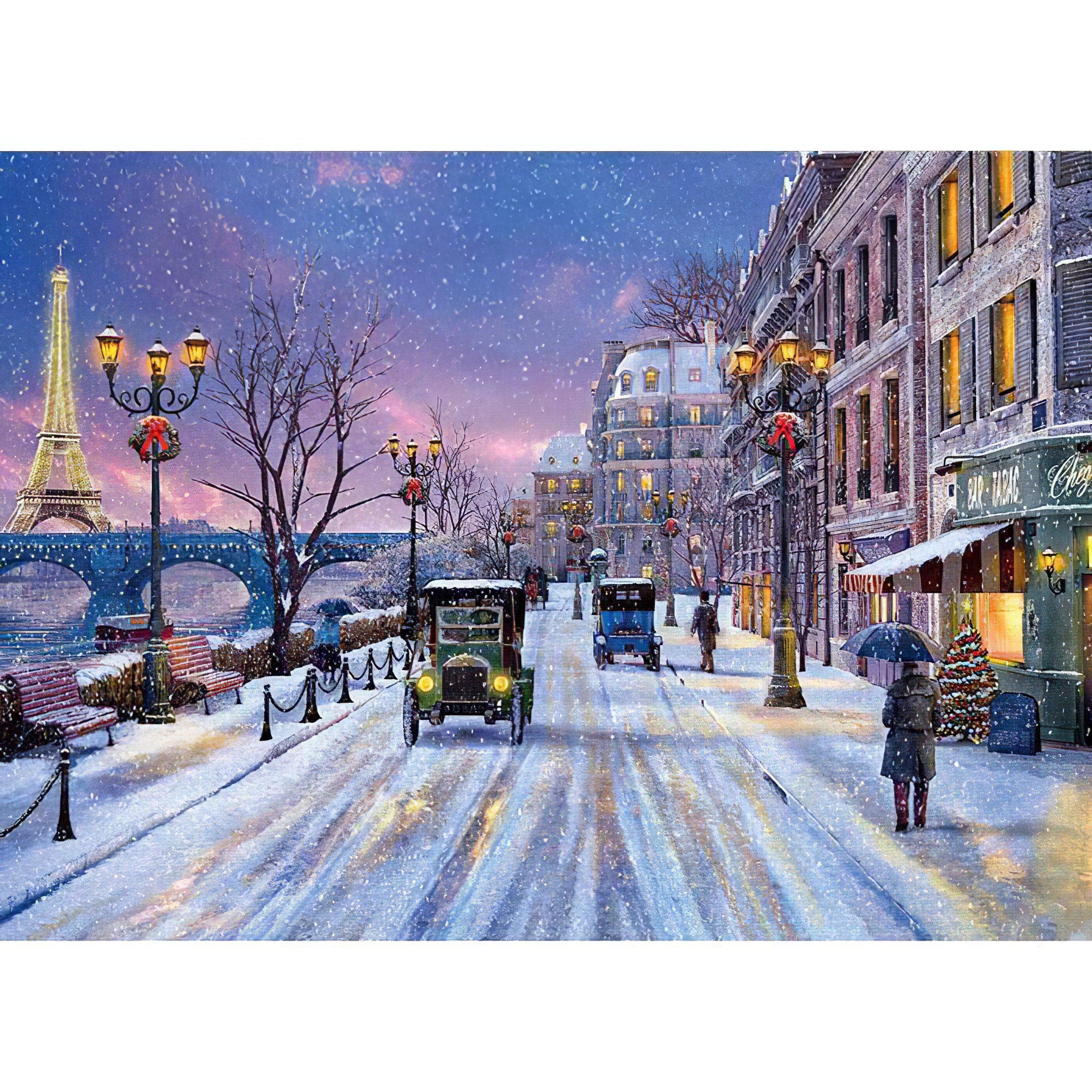 Diamond Painting - Weihnachtsabend in Paris