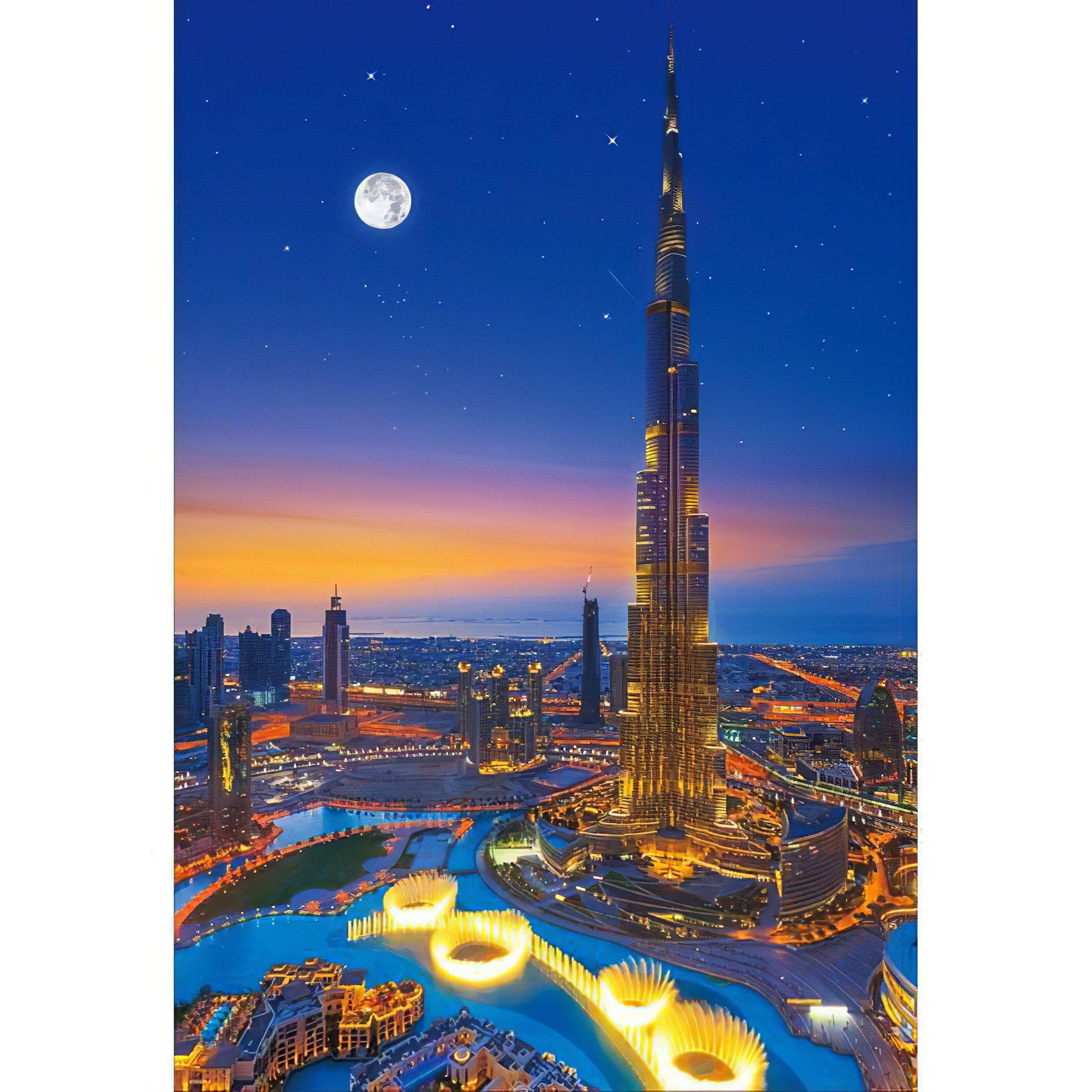 Diamond Painting - Dubai bei Nacht