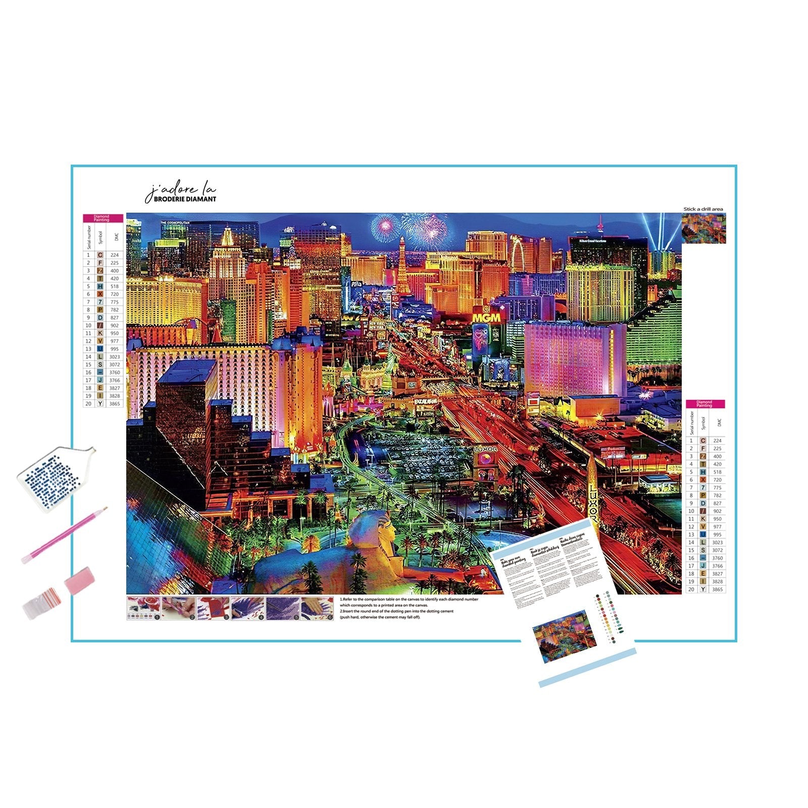 Diamond Painting - Las Vegas-Stadt bei Nacht