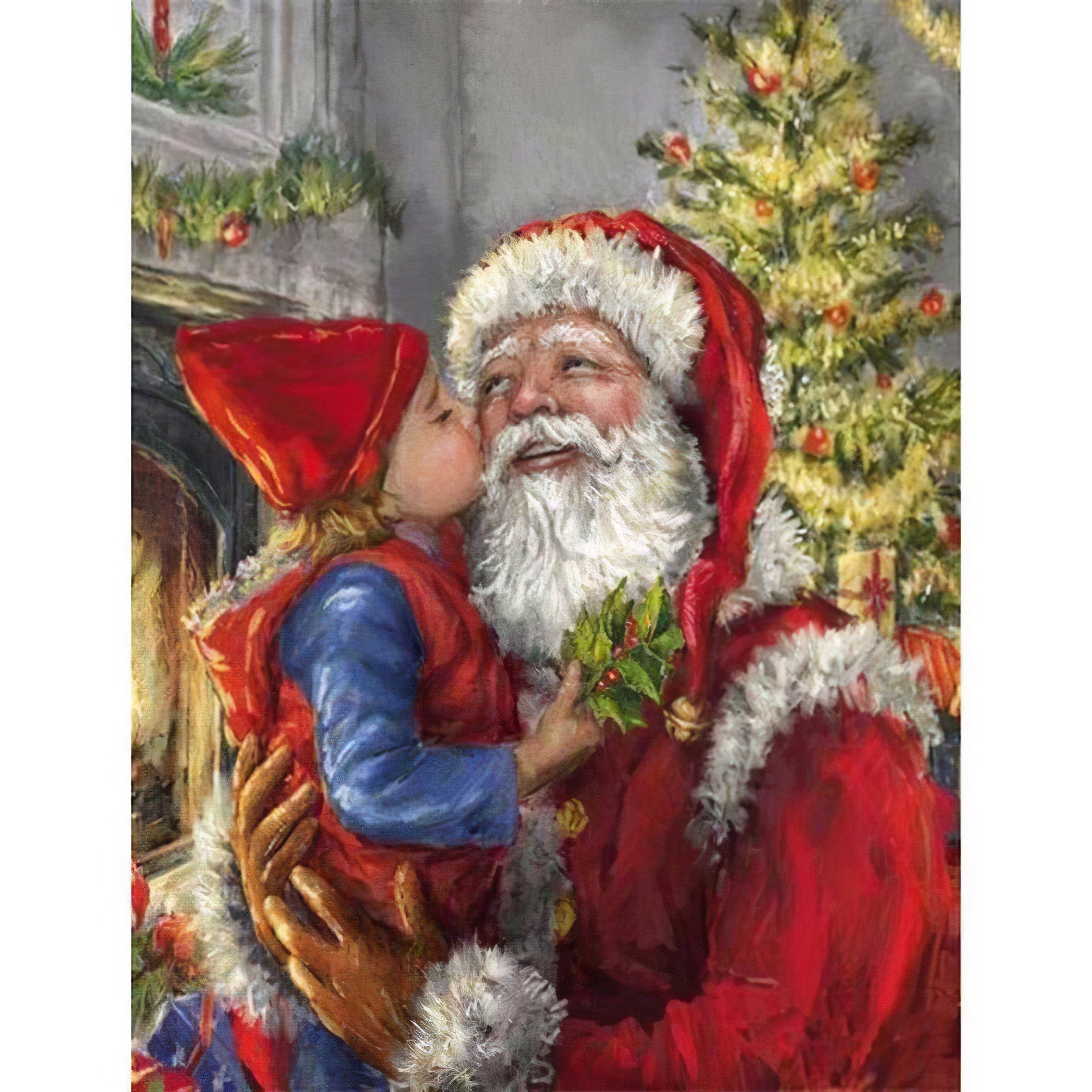 Diamond Painting - Small Boy With Santa