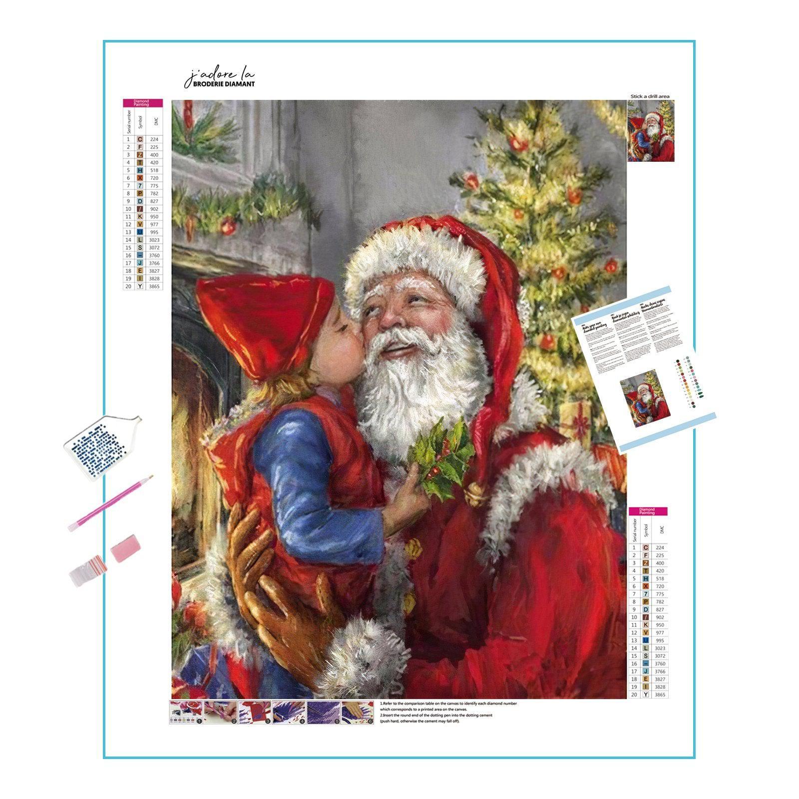 Diamond Painting - Small Boy With Santa