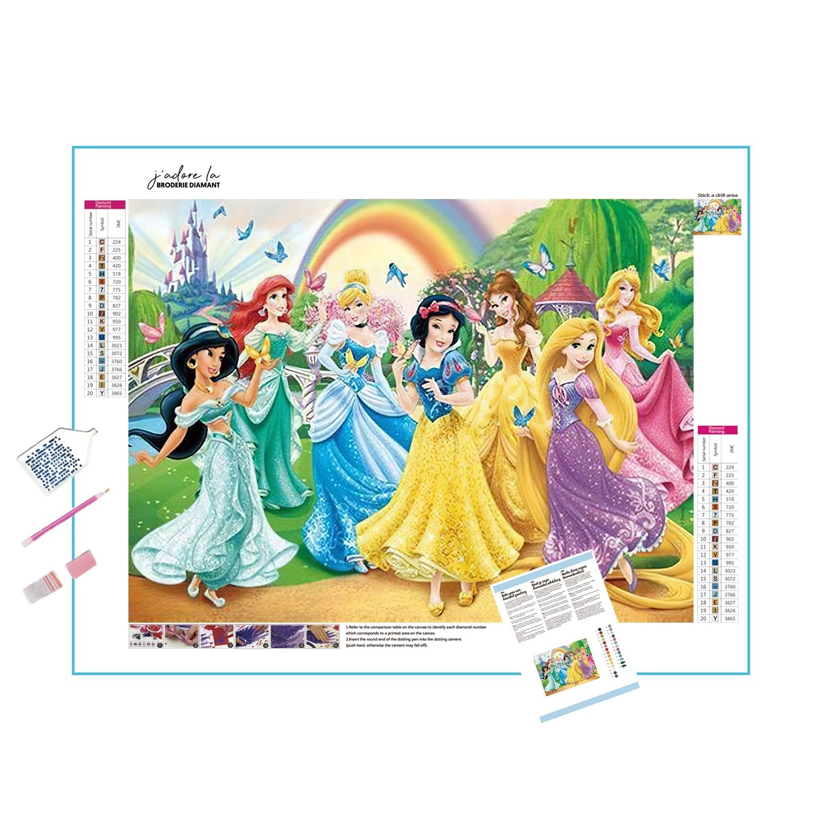 Diamond Painting - Prinzessinnen Disney