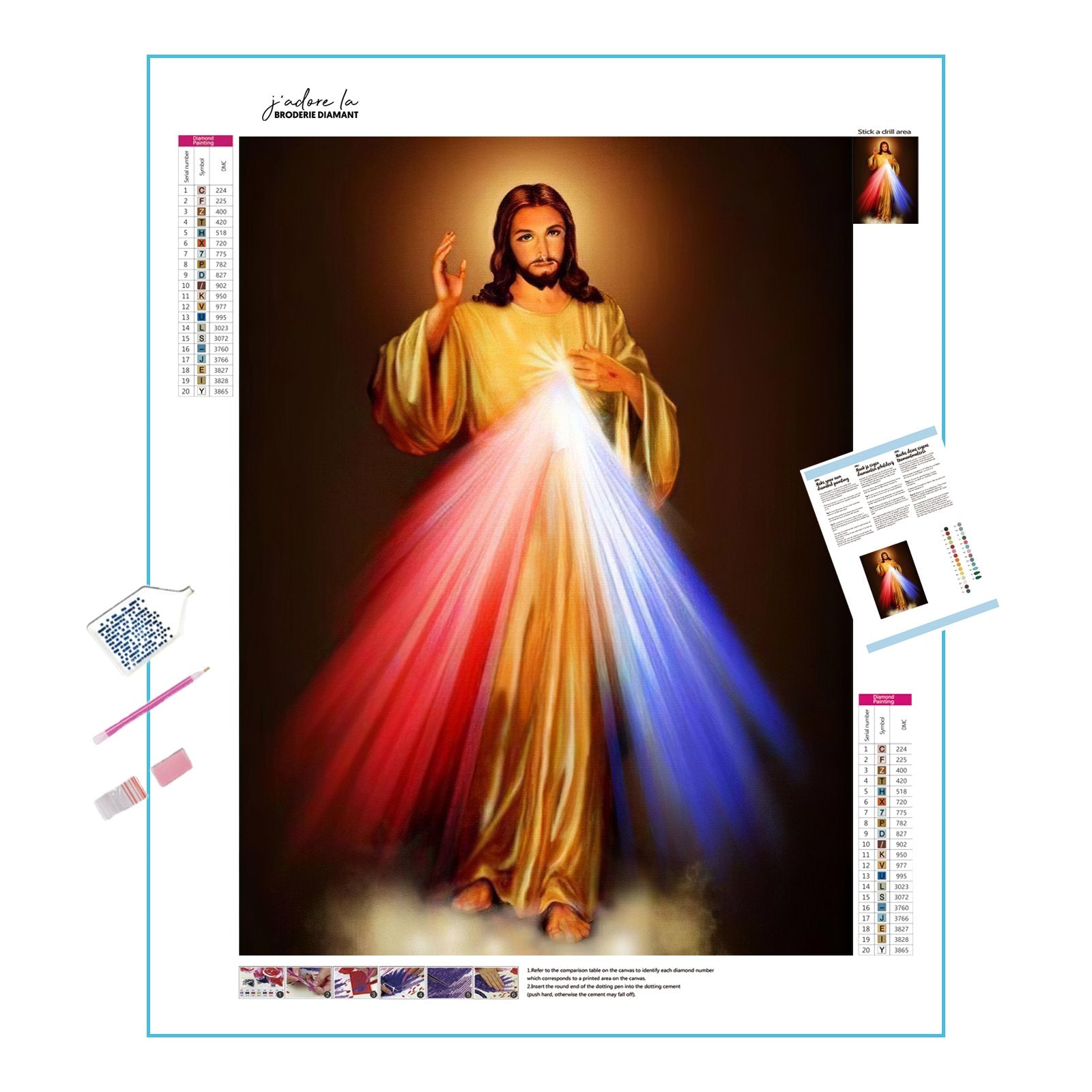 Diamond Painting - Jesus und das Licht