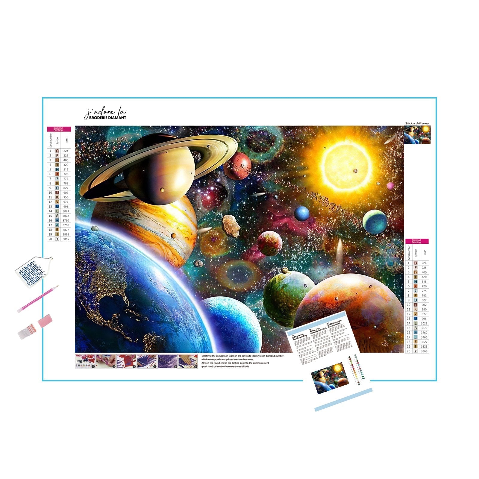 Diamond Painting - Planet des Universums