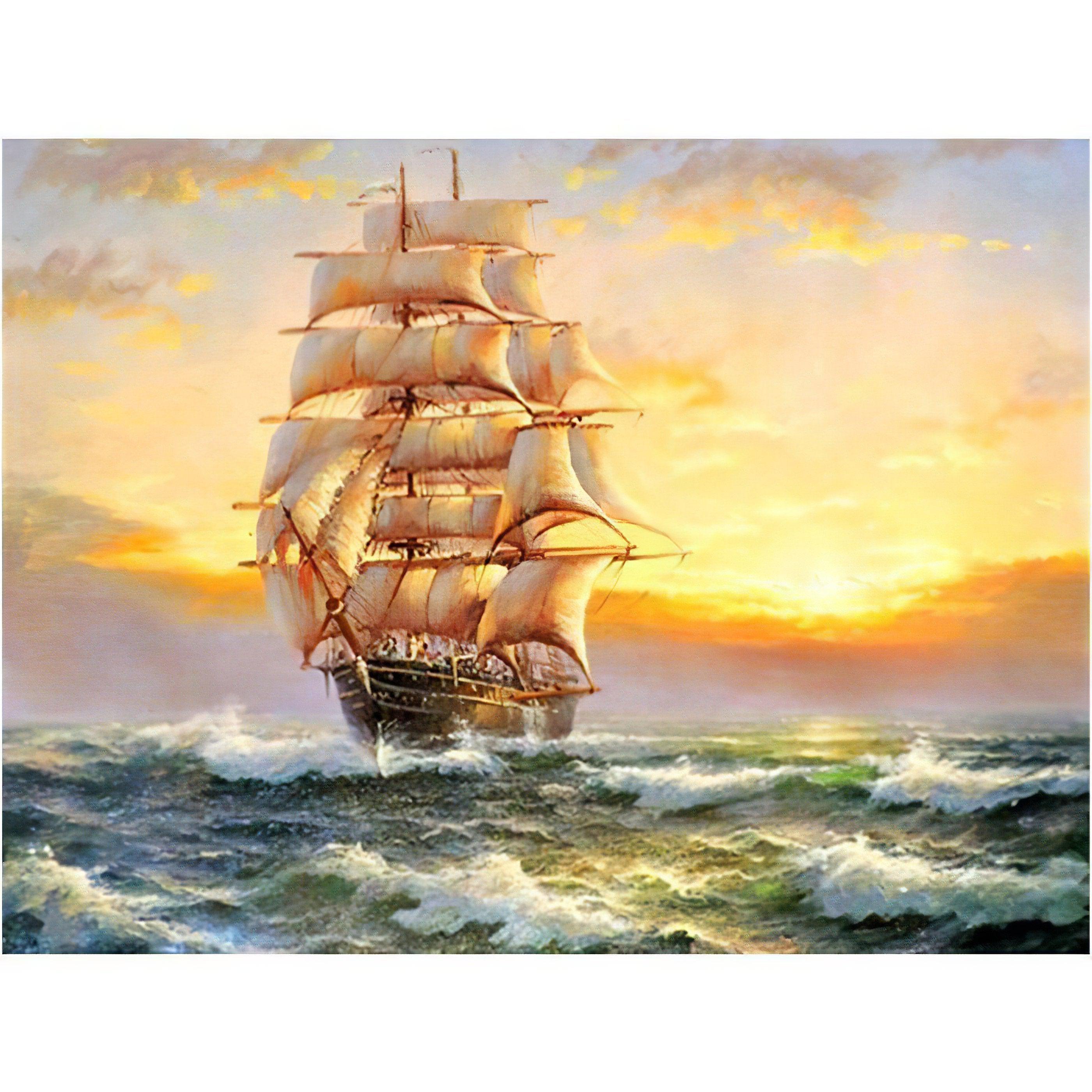 Diamond Painting - Segelboot