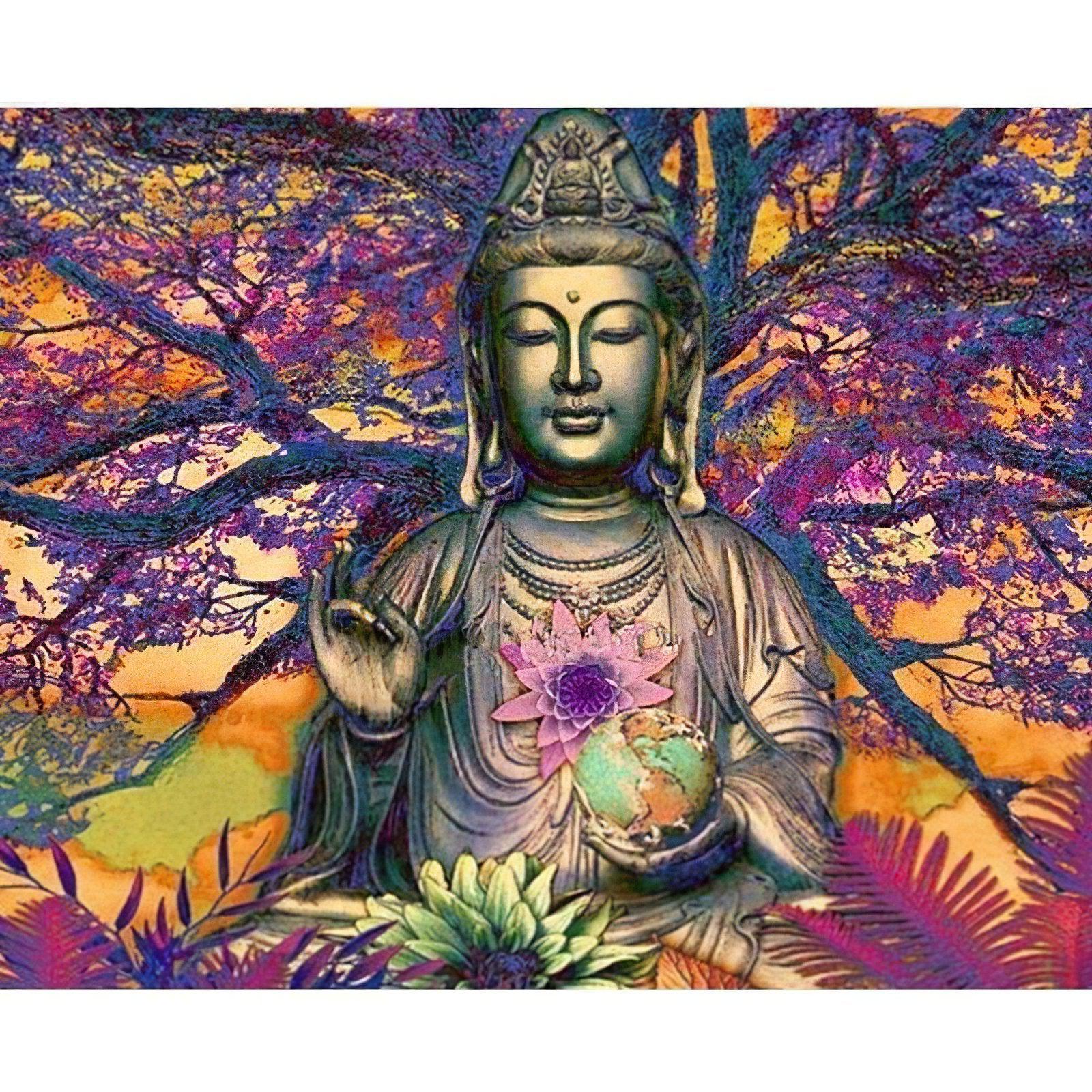 Diamond Painting - Buddha unter Baum