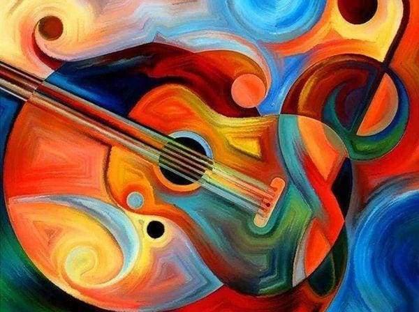 Diamond Painting - Gitarren-Design