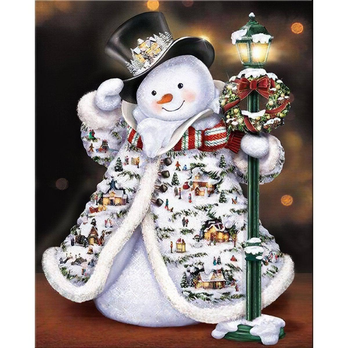 Diamond Painting - Snowman With Dress