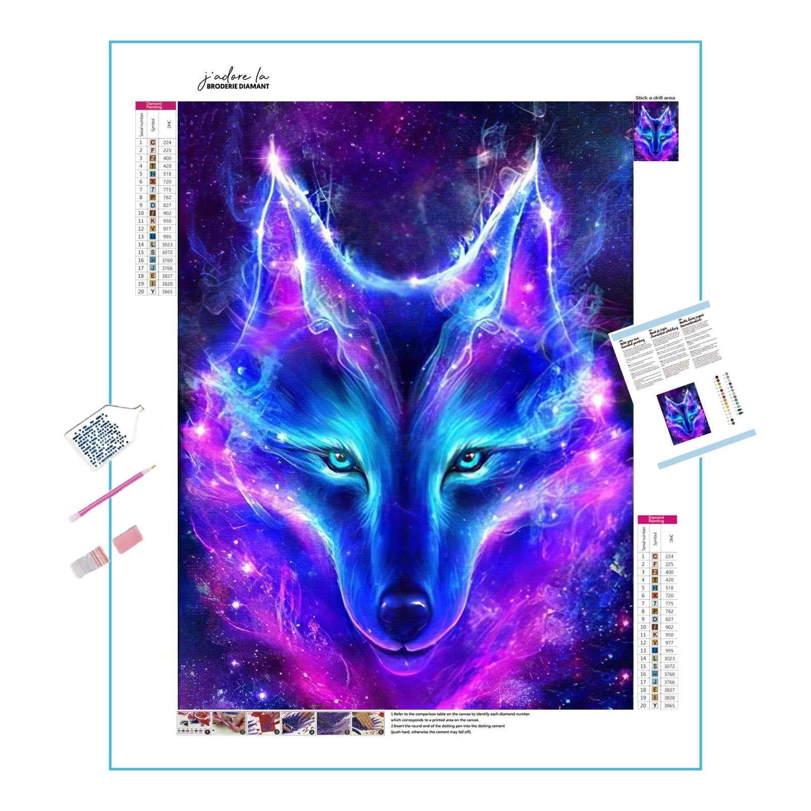 Diamond Painting - Shinning Wolf