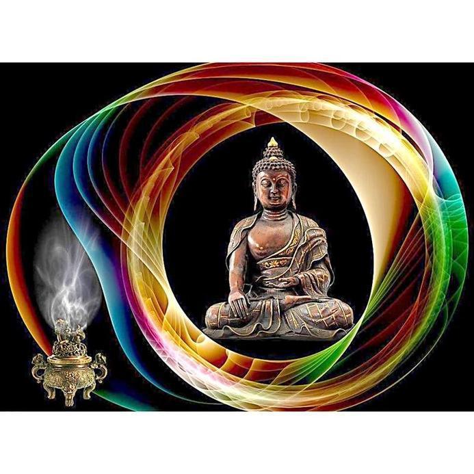 Diamond Painting - Buddha in spiritueller Sphäre